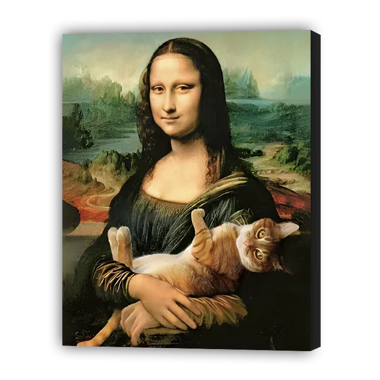 Gioconda with a cat