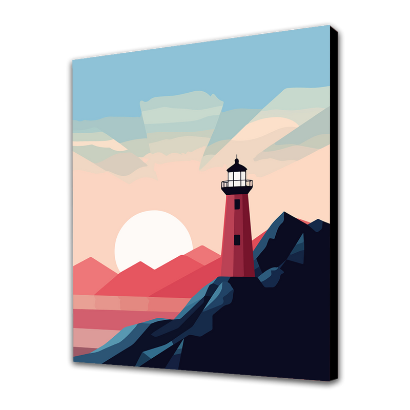 Lighthouse at sunset