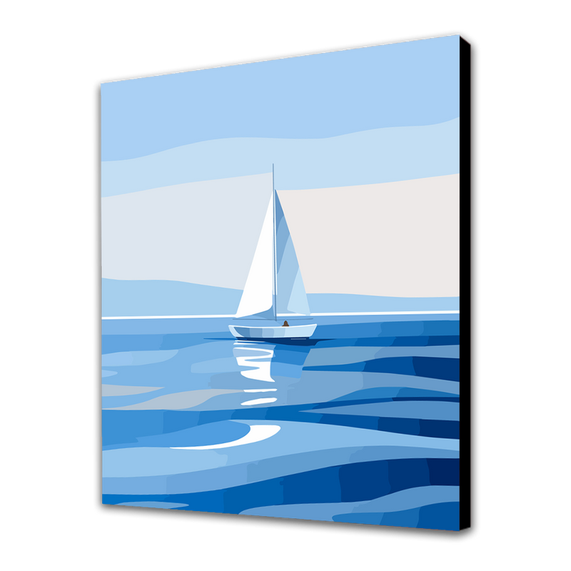 Sailing in blue