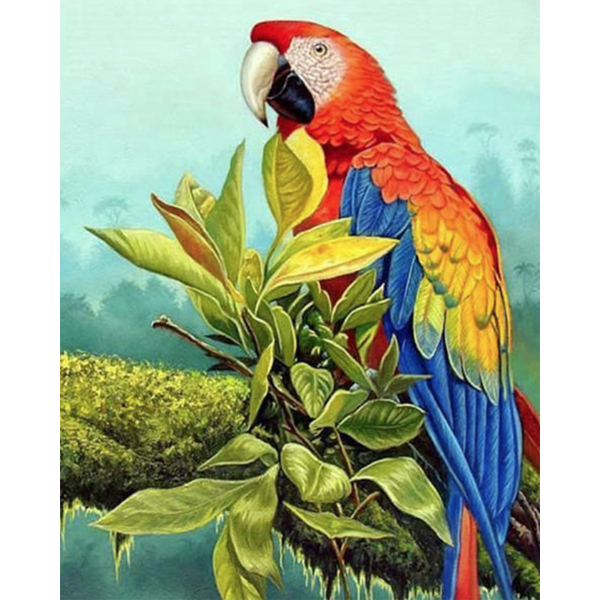 Diamond Painting Parrot on a branch