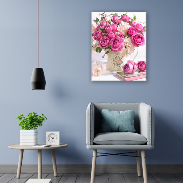 Diamond Painting Bouquet of pink roses