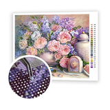 Diamond Painting Bouquet and clock