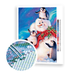 Diamond Painting Penguins And Snowman