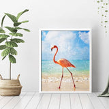 Flamingo On The Beach Diamond Painting - 3