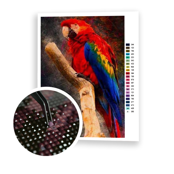 Diamond Painting Macaw Parrot
