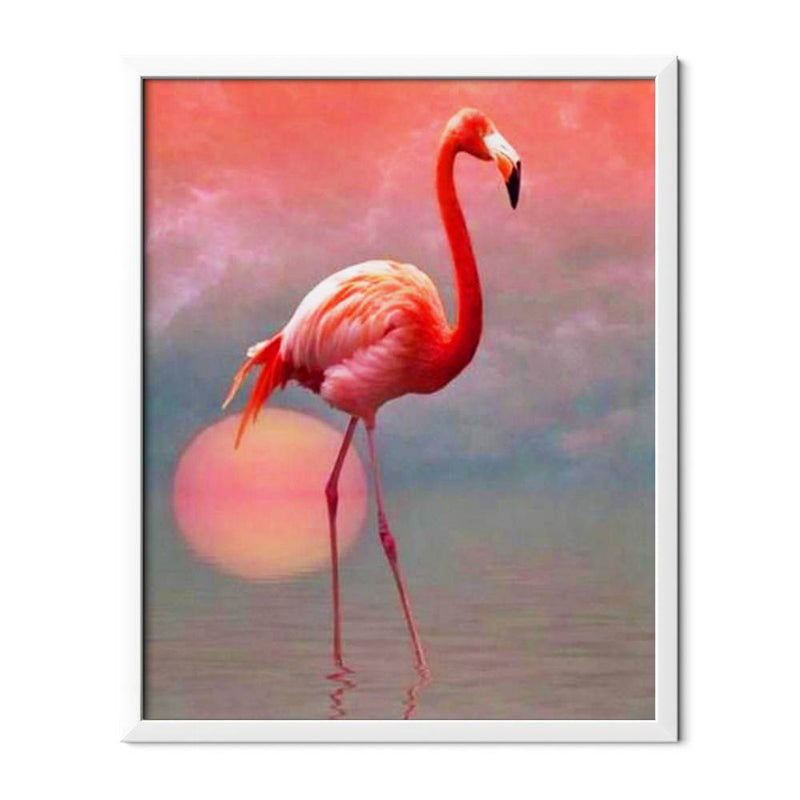 Lonely Flamingo Diamond Painting - 2