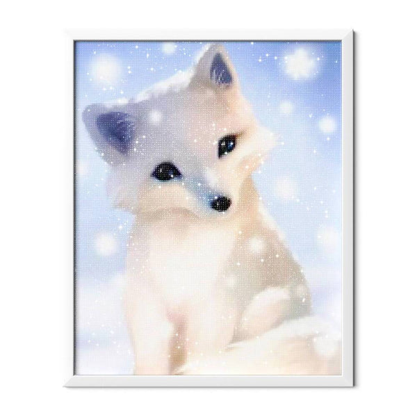 Cute White Fox Diamond Painting - 2