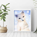 Cute White Fox Diamond Painting - 3