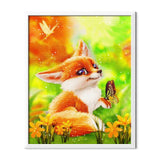 Fox And Butterfly Diamond Painting - 2
