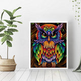 Colorful Owl Diamond Painting - 3