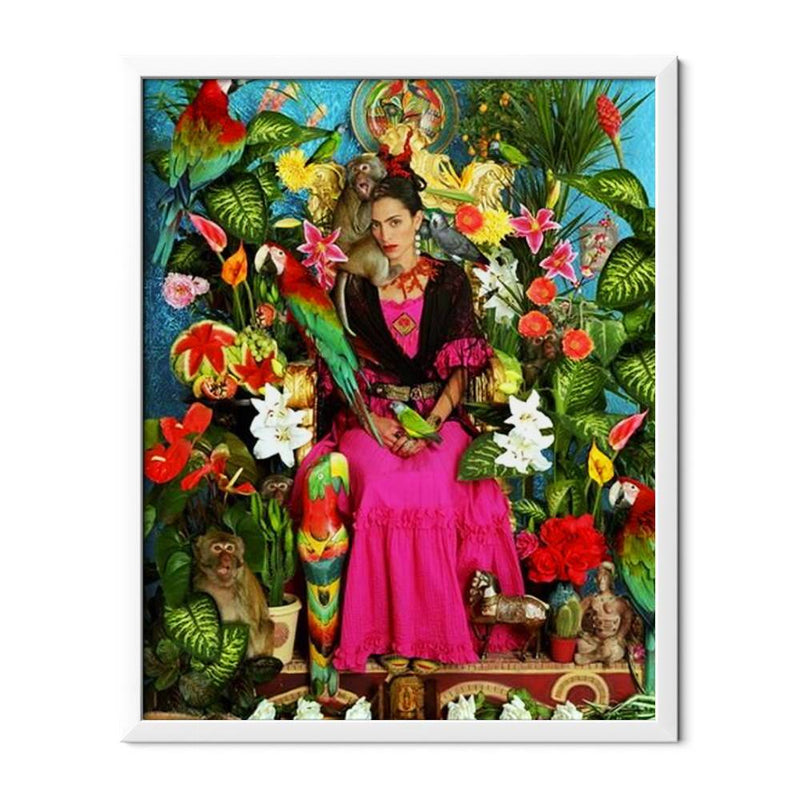 Frida And Flowers Diamond Painting - 1