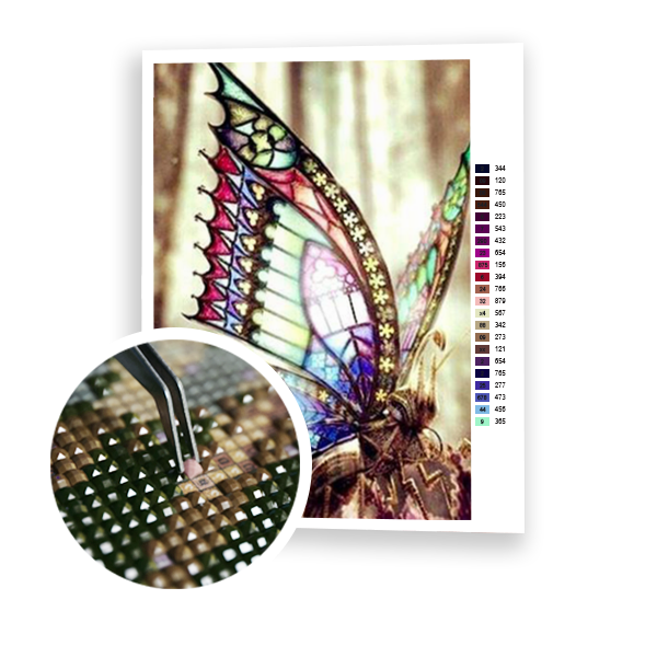 Diamond Painting Stained Glass Butterfly