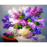 Diamond Painting Purple pink bouquet