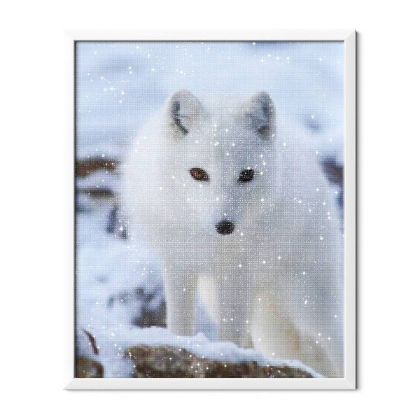 White Fox Diamond Painting - 2