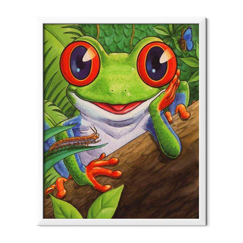 Cartoon Smile Frog Diamond Painting - 1