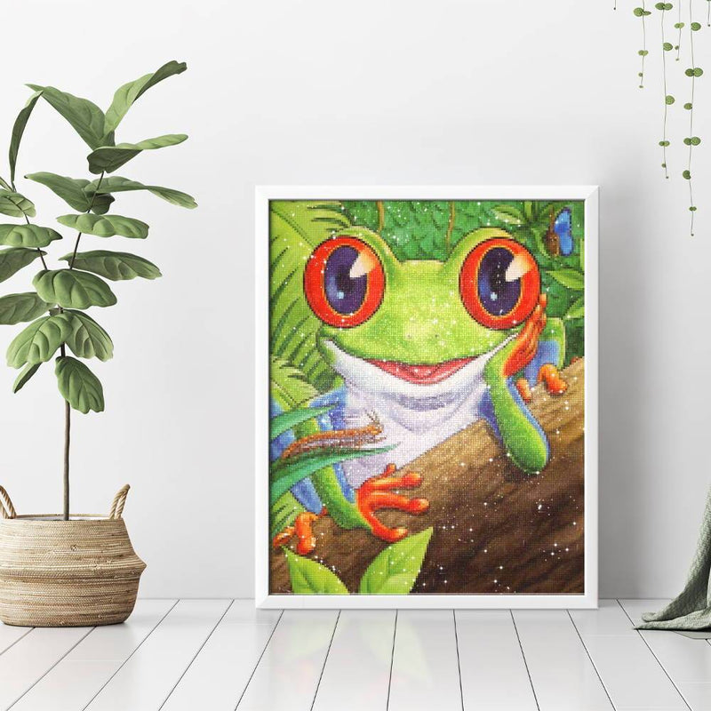 Cartoon Smile Frog Diamond Painting - 3