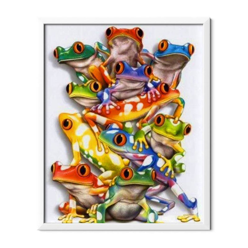 Colored Frogs Diamond Painting - 1