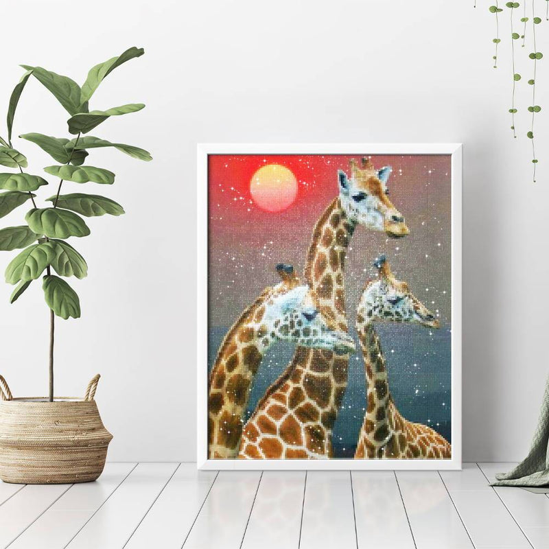Giraffe Family Diamond Painting - 3