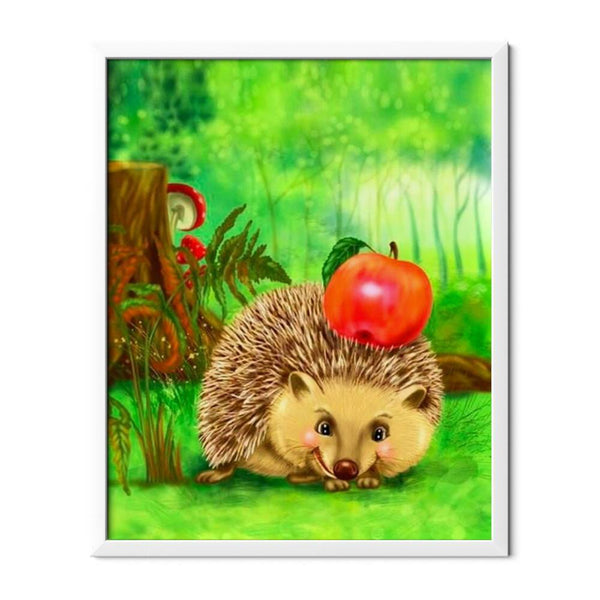 Happy Cartoon Hedgehog Diamond Painting - 1