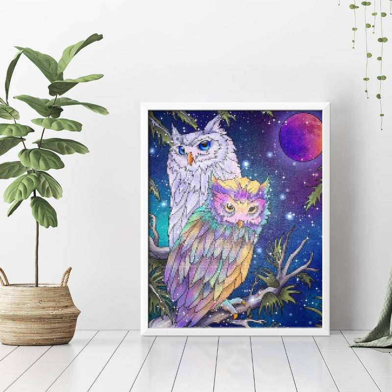 Two Owls Diamond Painting - 3