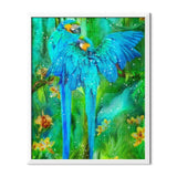 Blue African Parrots Diamond Painting - 2