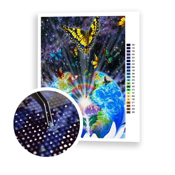 Diamond Painting Global Butterfly