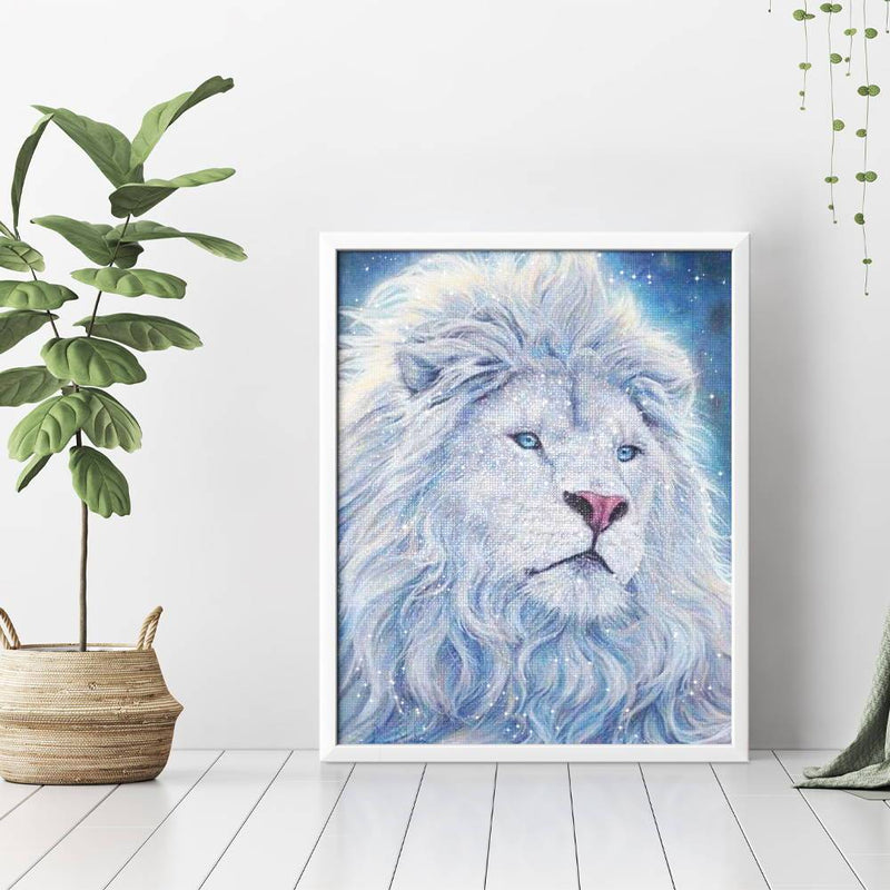 White Lion Diamond Painting - 3