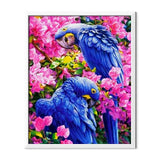 Blue Parrots Diamond Painting - 2