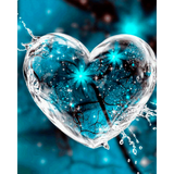 Diamond Painting Water heart