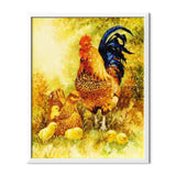 Rooster And Chickens Diamond Painting - 2