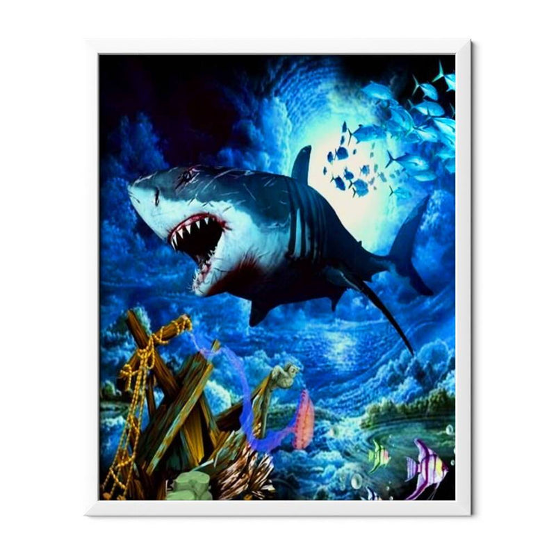 Angry Shark Diamond Painting - 1
