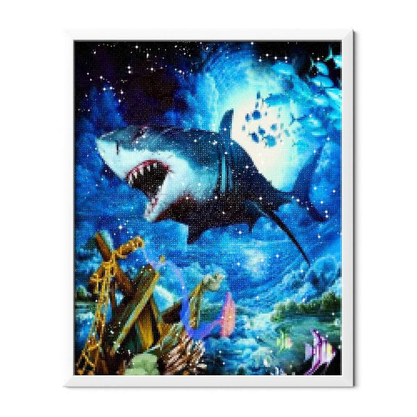 Angry Shark Diamond Painting - 2