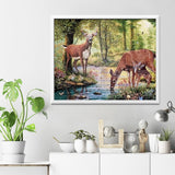 Deers in the Forest Diamond Painting - 3