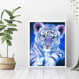 Tiger Cub And Butterflies Diamond Painting - 3