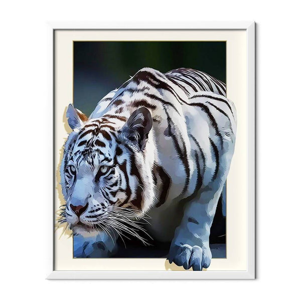 White Tiger Diamond Painting - 1