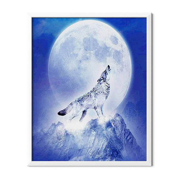 Full Moon And Wolf Diamond Painting - 1