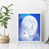 Full Moon And Wolf Diamond Painting - 3