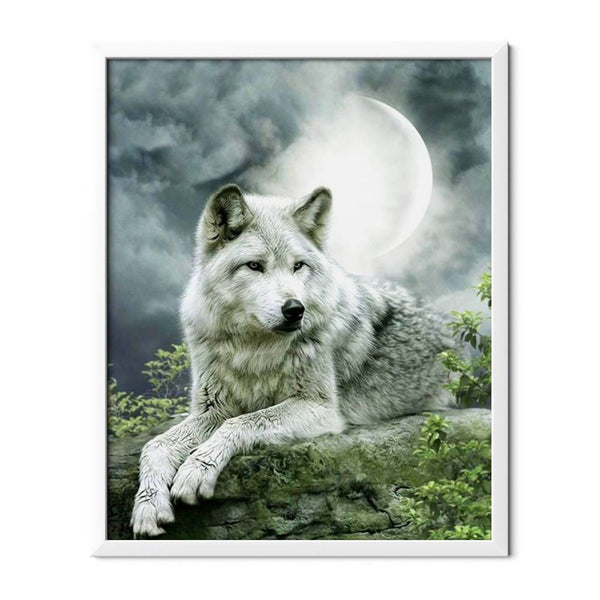 White Wolf Diamond Painting - 1