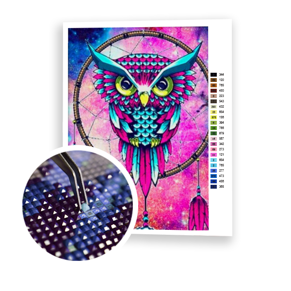Diamond Painting Owl Dream Catcher