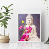 Buddha And Orchid Diamond Painting - 3