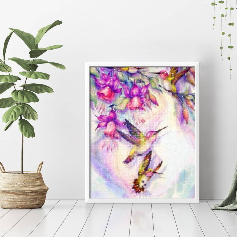 Adorable Hummingbirds Diamond Painting - 3
