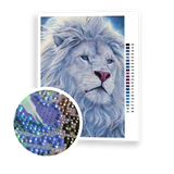 Diamond Painting White Lion