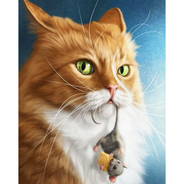Diamond Painting Cat and mouse