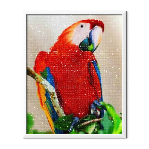 Red Parrot Diamond Painting - 2