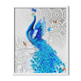 Blue Peacocks Diamond Painting - 2