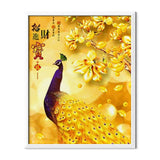 Golden Peacock Diamond Painting - 1