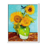 Vase With Three Sunflowers Diamond Painting - 1