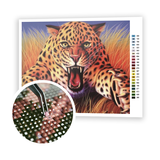 Diamond Painting Cheetah attack