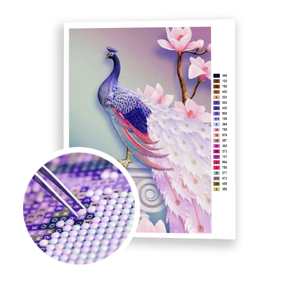 Diamond Painting Delicate Peacock
