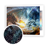 Diamond Painting Dragon battle